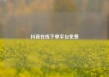 抖音在线下单平台免费